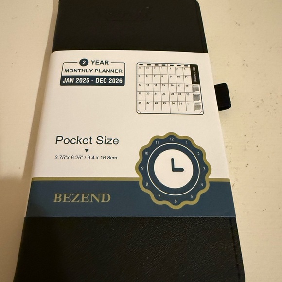 Bezend Black Pocket Size Planner - Picture 1 of 3